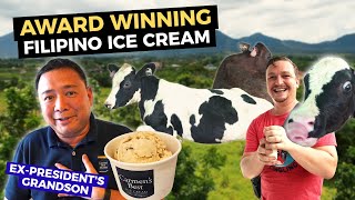 Secrets of AWARD WINNING FILIPINO ICE CREAM! Laguna Dairy Farm Tour (Philippines President Grandson)