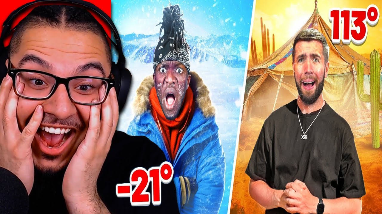 SIDEMEN EXTREME HOT VS COLD CAMPING | REACTION