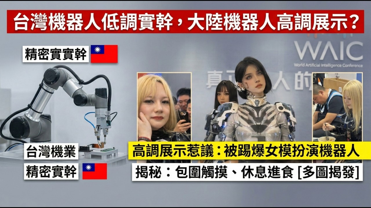 臺灣機器人低調實幹，大陸機器人高調展示？當機器人走上舞臺，是真智能，還是精心表演？…
