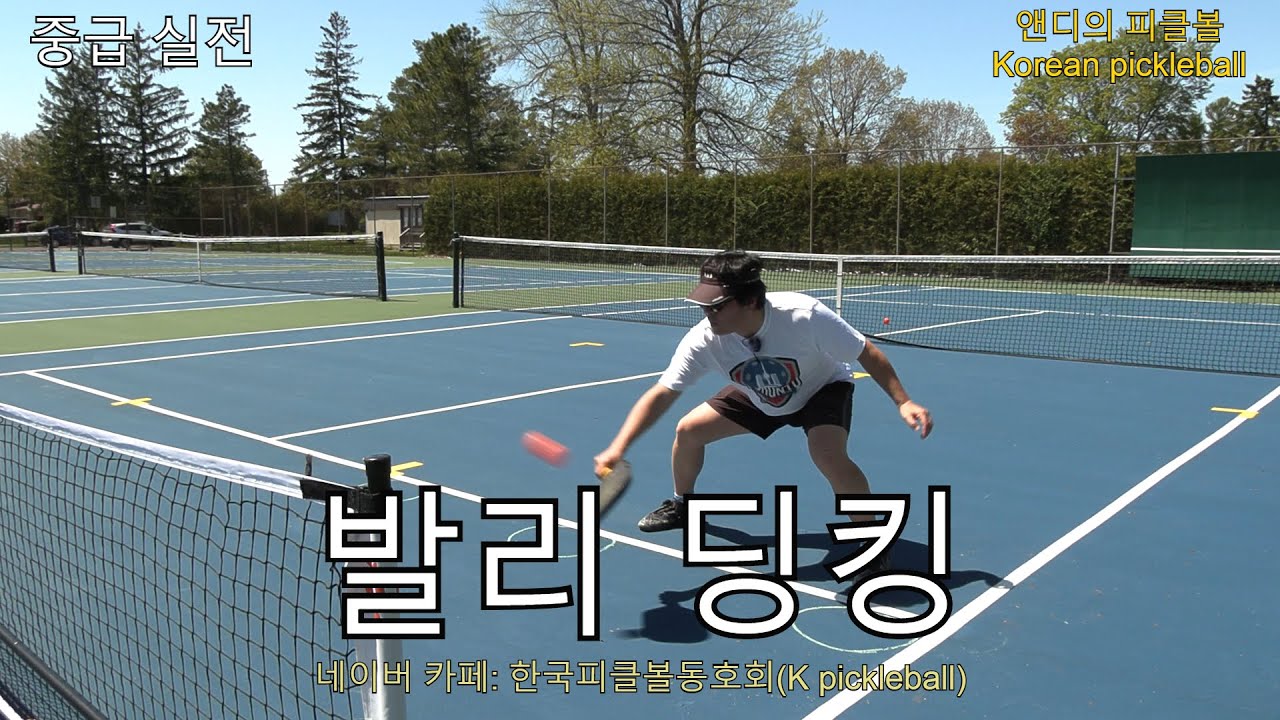 피클볼 중급 실전: 발리딩킹(Volley dinking)