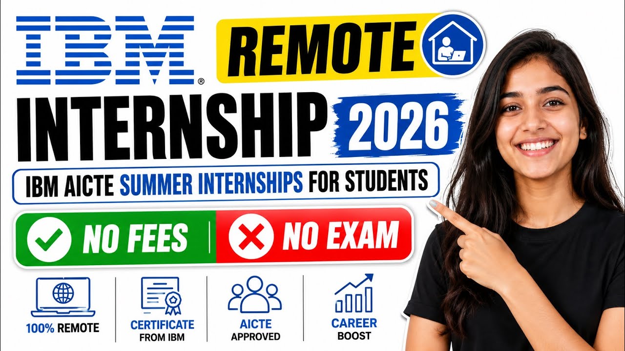 🛑IBM Remote Internship 2026 | NO FEES, NO EXAM | IBM AICTE Summer ...