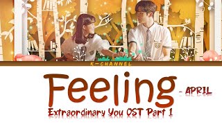 Feeling - APRIL 에이프릴 | Extraordinary You 어쩌다 발견한 하루 OST Part 1 | Han/Rom/가사/Eng chords