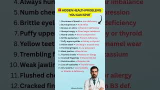 🚨 You Shouldn’t Ignore These 15 Hidden Health Problems 🚨 You Shouldn’t Ignore These 15 Hidden Health Problems