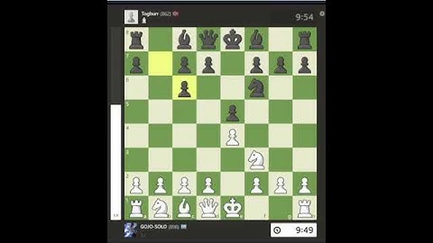 ENEMY FORCED TO RESIGN e4 #chess (800-900 elo)