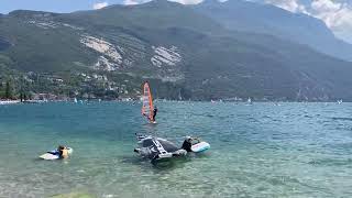 Wingfoil spot Lake Garda in Italy, the town of Torbole sul Garda