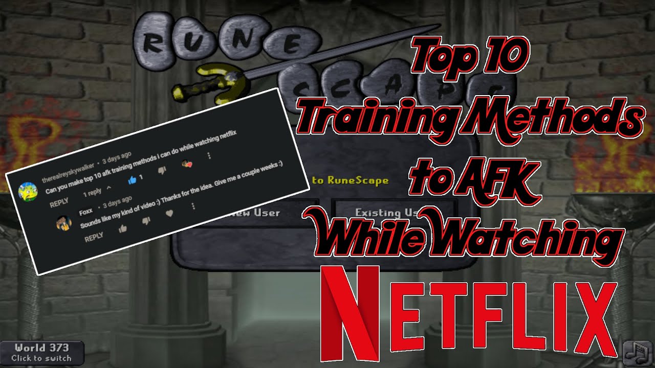 My Top 10 Training Methods to AFK while watching NETFLIX (OSRS) YouTube