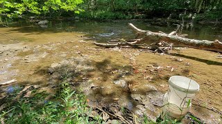 Gold Prospecting in Indiana ANCIENT RIVER BANK GOLD 50Ft ABOVE WATERLINE