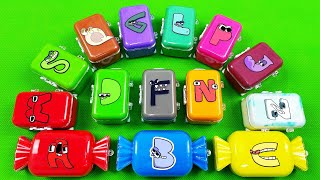 Alphabet Lore & Cocomelon – Looking All SLIME With Suitcases, Candy, Droplets Shapes Mix Coloring