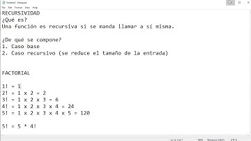 Recursividad en Java (ejemplo Factorial)