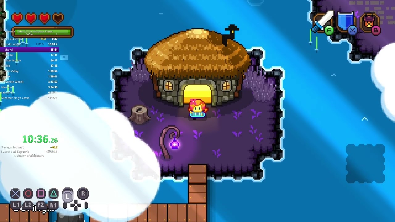 Blossom Tales 2: The Minotaur Prince 100% Speedrun in 