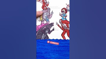 Surprise 9 | Godzilla x Kong: the new empire | Chucky, Shimo come #stopmotion #drawing #godzilla