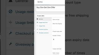 How To Create WooCommerce Bogo Coupons For Free #Shorts screenshot 2