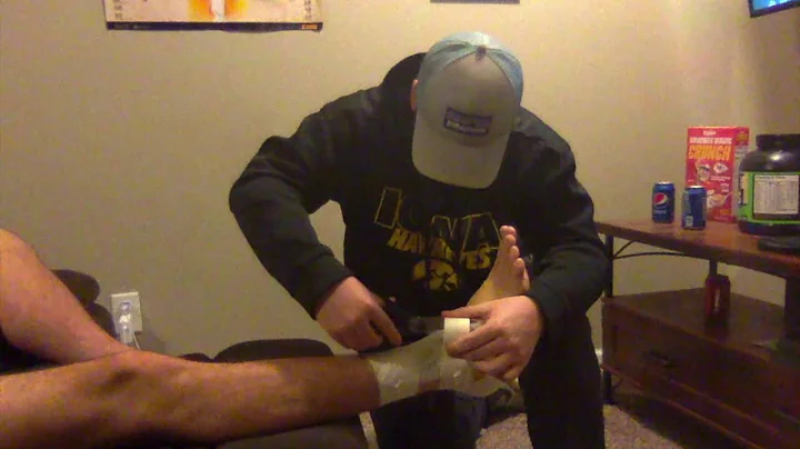 Cody Buckner ankle taping