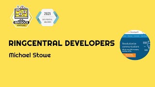 RingCentral Developers | API The Docs Virtual 2021 | Showcase Your Devportal screenshot 4