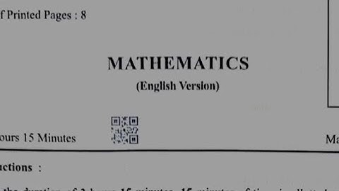 AP 10th class Maths (public Exam) Real Question paper 💯 2023