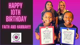 FAITH AND HANNAH 10TH BIRTHDAY CELEBRATION AT SALTY PASSION