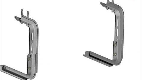 How to mount 2 Unex ¨L¨ brackets to the ceiling for small loads