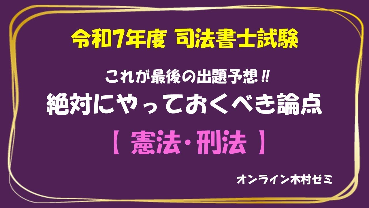 司法書士 憲法・刑法 全8枚 24年 択一式対策 理論と実践 司法
