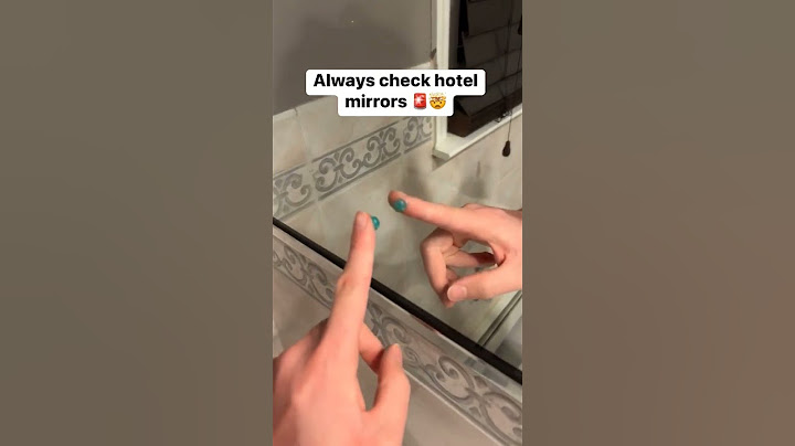 Always check hotel mirrors🚨🤯 #shorts