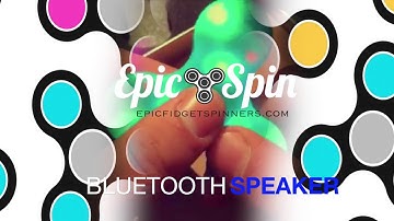 LED Light and Bluetooth Speaker - Fidget Spinner Video