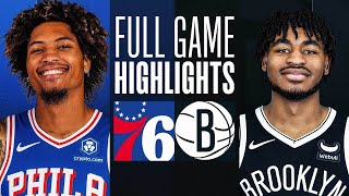 76ERS at NETS | NBA PRESEASON FULL GAME HIGHLIGHTS | October 16, 2023