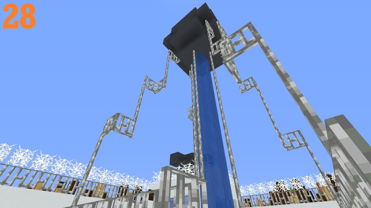 Drop Tower! | Minecraft Theme Park Episode 28 - YouTube
