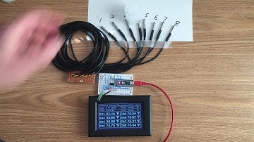 Alaonix Smart LCD Display 8 Channel Temperature Data Logger Test