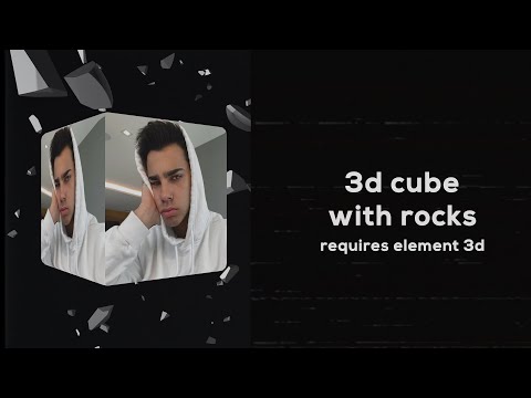 3D cube with rocks | After Effects Tutorial