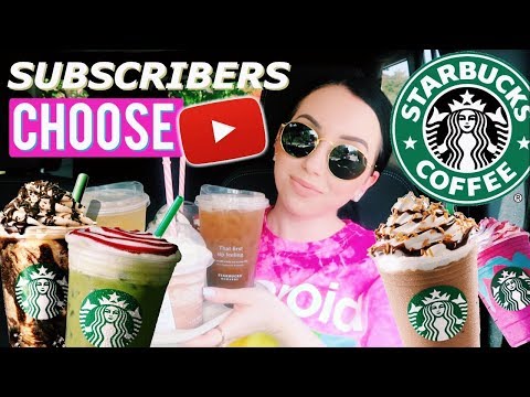 trying-my-subscribers-favorite-starbucks-drinks!