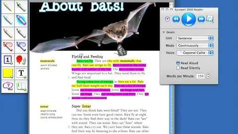 Kurzweil 3000 MAC V4: Listening and Reading Comprehension - Highlighter Extract Video