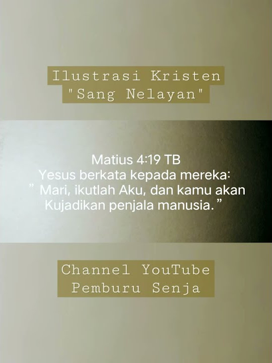 Ilustrasi Kristen 'Sang Nelayan' ~ Pemburu Senja