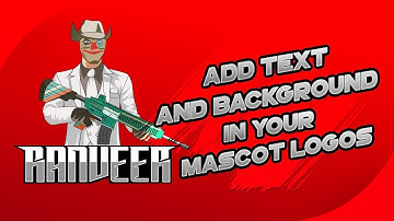 How to add text and background in your mascot logos | pstouch | pixellab | .