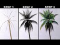 How to Paint Palm Tree Easy | Basic Step by Step Acrylic Painting Tutorial