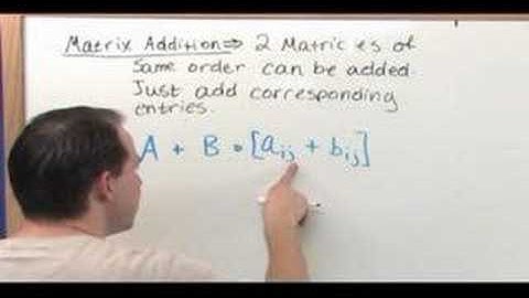 The Matrix Algebra Tutor - Sample 2 - Adding Matrices