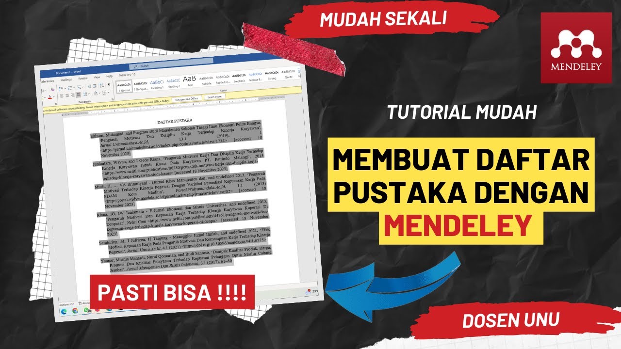 Cara Membuat Daftar Pustaka Secara Lengkap Dengan Mendeley YouTube Cara Membuat Daftar Pustaka Secara Lengkap Dengan Mendeley Youtube