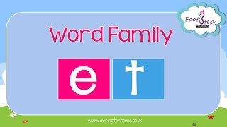 FootStep Phonics - ET Word Family