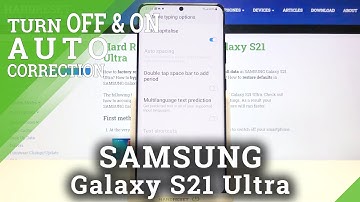 Samsung Galaxy S21 Ultra - How to Adjust Auto Correction?