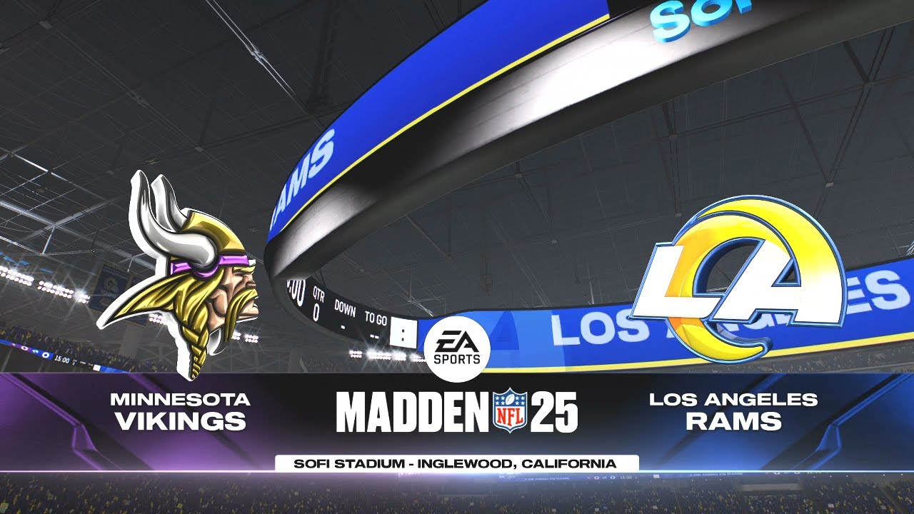 Madden NFL 25 - Minnesota Vikings Vs Los Angeles Rams PS5 NFC WildCard ...