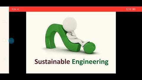 Sustainable engineering - introduction