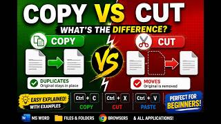 Copy vs Cut Explained | Difference Between Copy and Cut in Computer (With Examples)