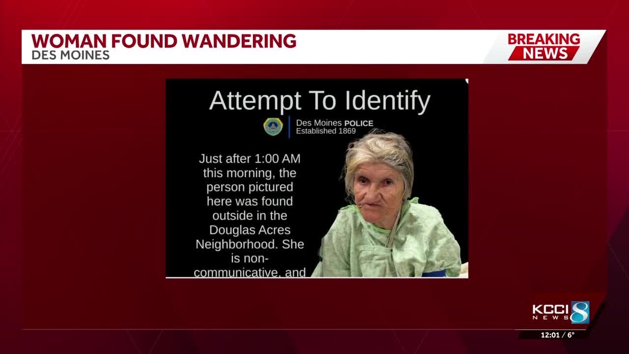 Des Moines police ask for public's help identifying elderly woman found ...