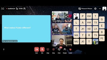 Flutter Development Experience (Flutter webinar recording by Montel Intergalactic)