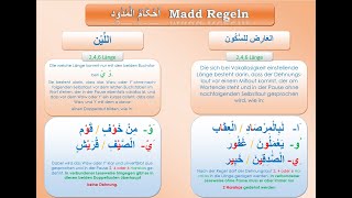 Al Madd Lektion 4 (Madd Al 'Aaridh li al-Sukoon/Madd Al Leen) Tajweed auf Deutsch