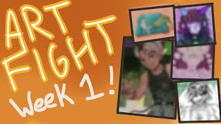 ART FIGHT WEEK 1 - Attacks, Defenses, New Characters, and Stats!