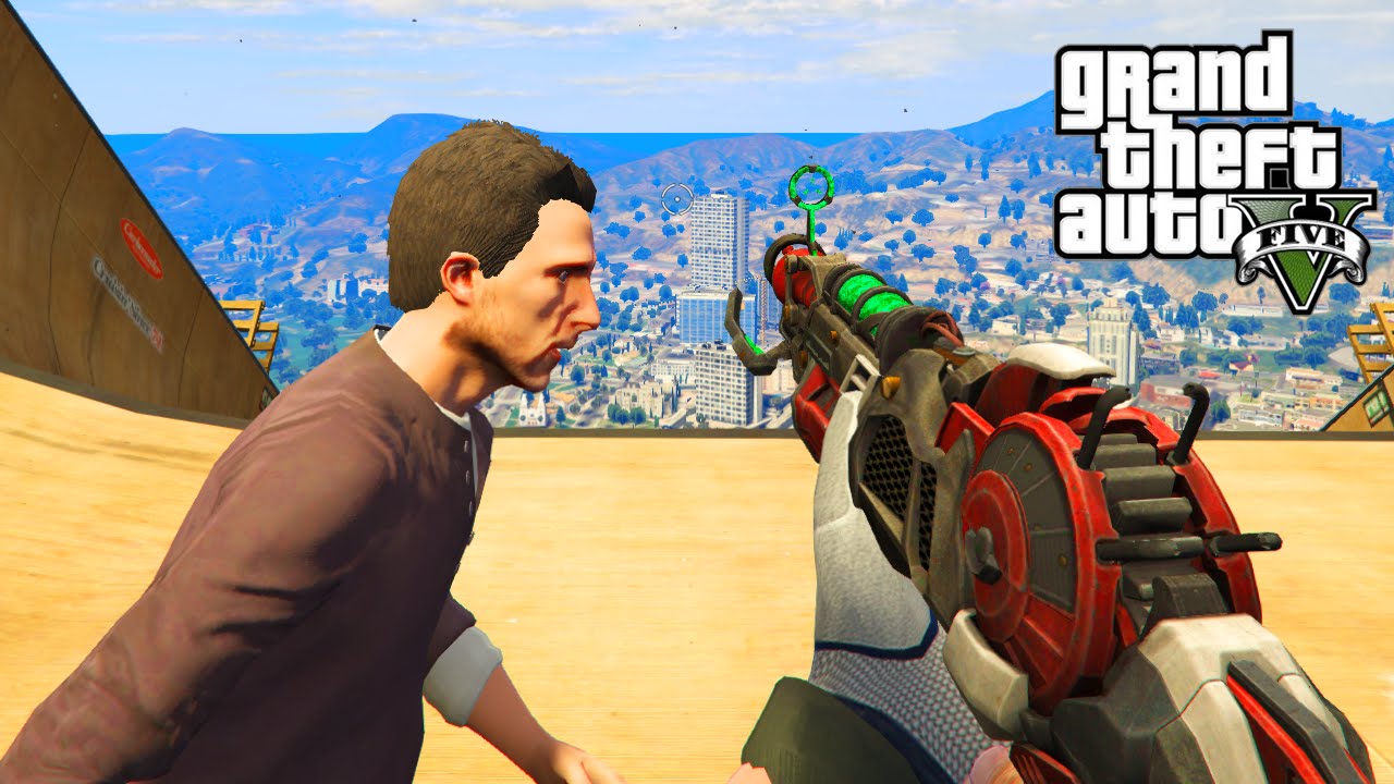 GTA 5 PC Mods - RAY GUN MARK II WEAPON MOD!!! GTA 5 Ray Gun Mod Gameplay! 