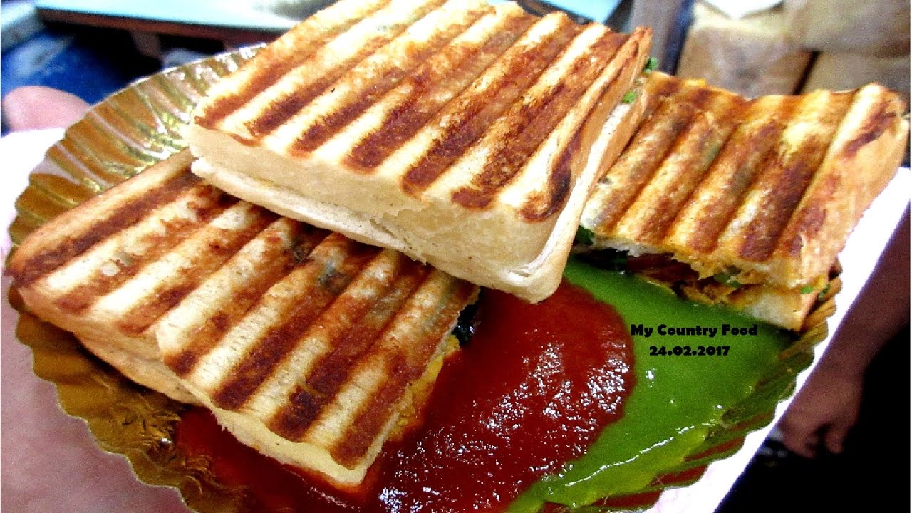 Indian street Food Kolkata Grilled Cheese Sandwich (veg & Chicken