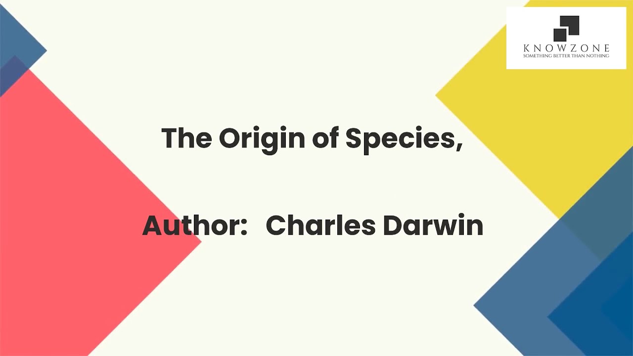 The Origin of Species | Author Charles Darwin | Book Summary - YouTube