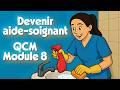 QCM Aide-Soignant Corrigés – Module 8 : Bionettoyage, désinfection, risques infectieux | Réf. M8-001
