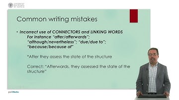 Technical english: common writing mistakes | 7/22 | UPV