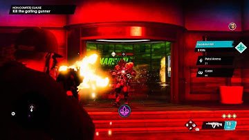 How to kill the gatling gunner - Non-Compete Clause - Saints Row - Walkthrough Gameplay